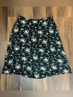 Ralph Lauren silk midi skirt with a pretty floral pattern